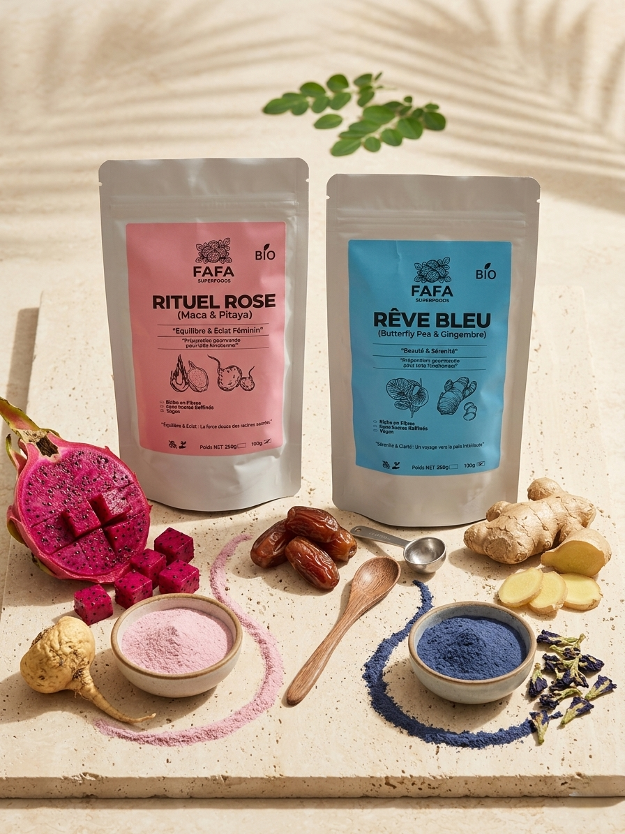 Pack Duo — Équilibre & Sérénité (Rituel Rose & Rêve Bleu)
