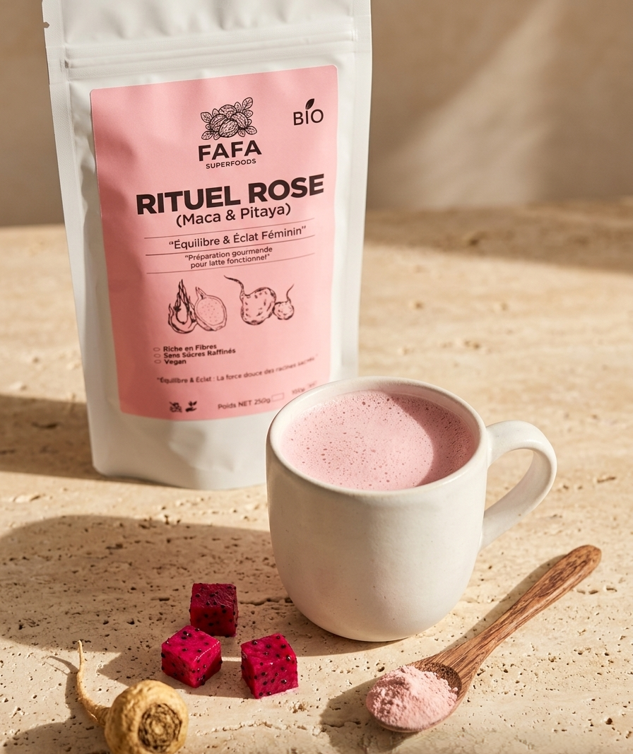 Rituel Rose — Équilibre & Éclat Féminin (Maca & Pitaya)