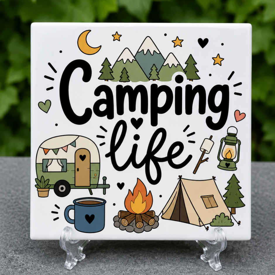 Camping Life - Tegeltje