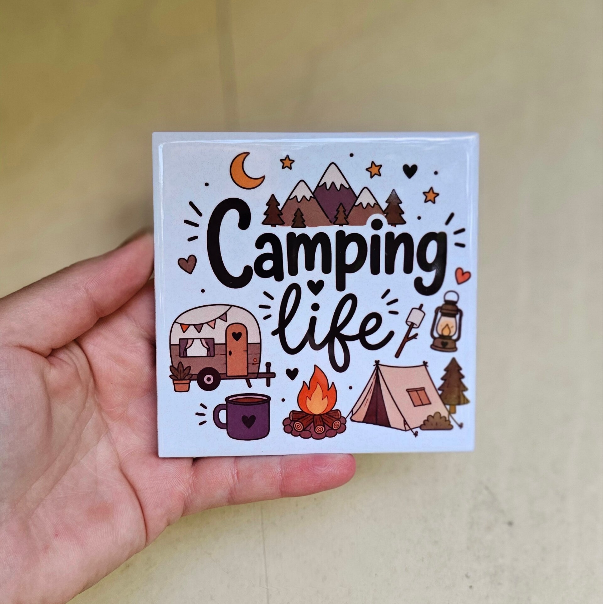 Camping Life - Tegeltje