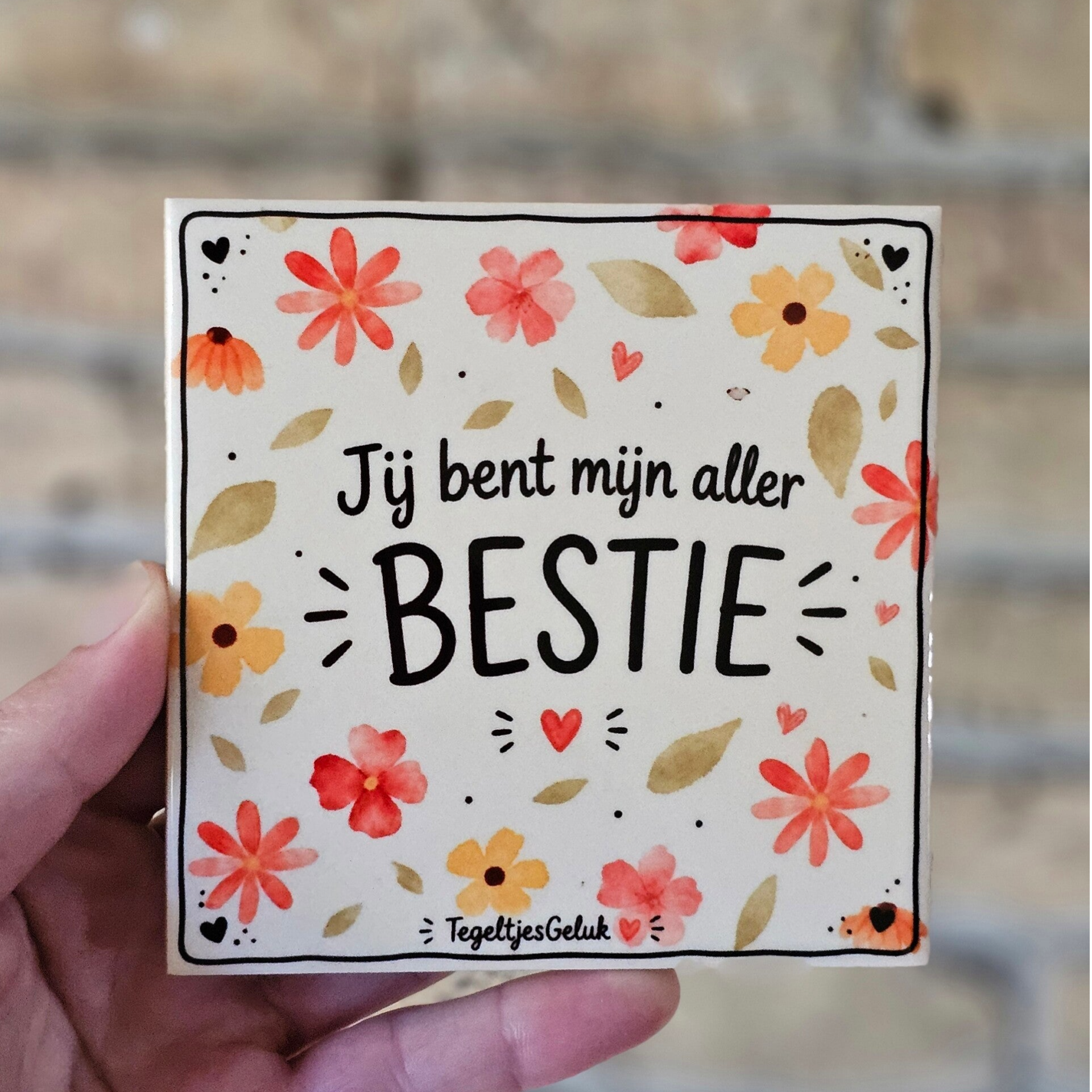 Vriendschap tegeltje - Jij bent mijn aller BESTIE
