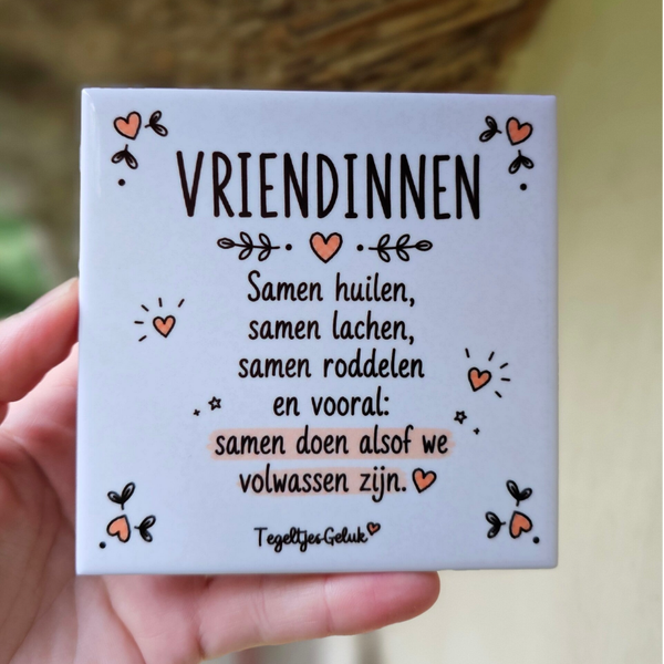 Vriendinnen | Samen doen alsof we volwassen zijn