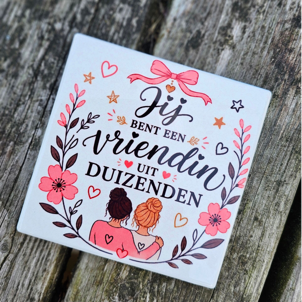 B-KEUS vriendinnen tegeltje
