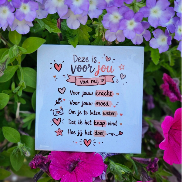 Vriendschap tegeltje - Deze is voor jou van mij