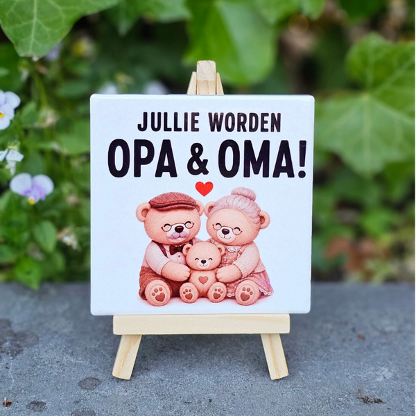 Jullie worden Opa & Oma - Tegeltje