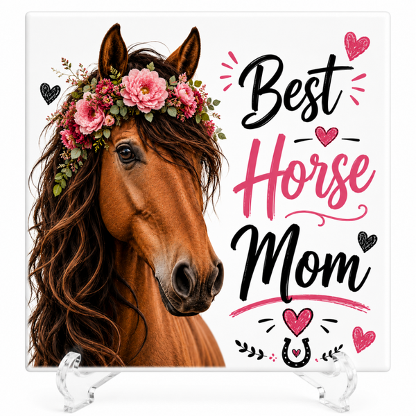 Best Horse Mom Tegeltje