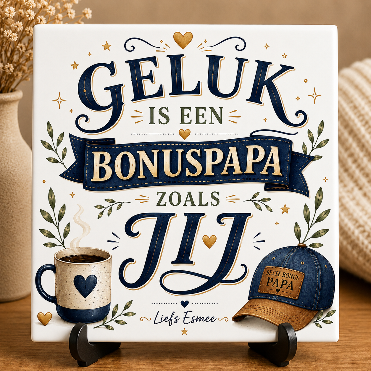 Tegeltje - Bonuspapa Vaderdag Tegeltje