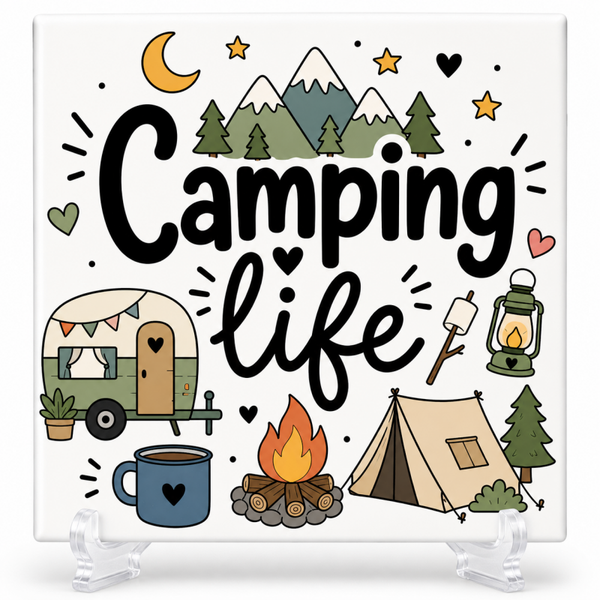 Camping Life - Tegeltje