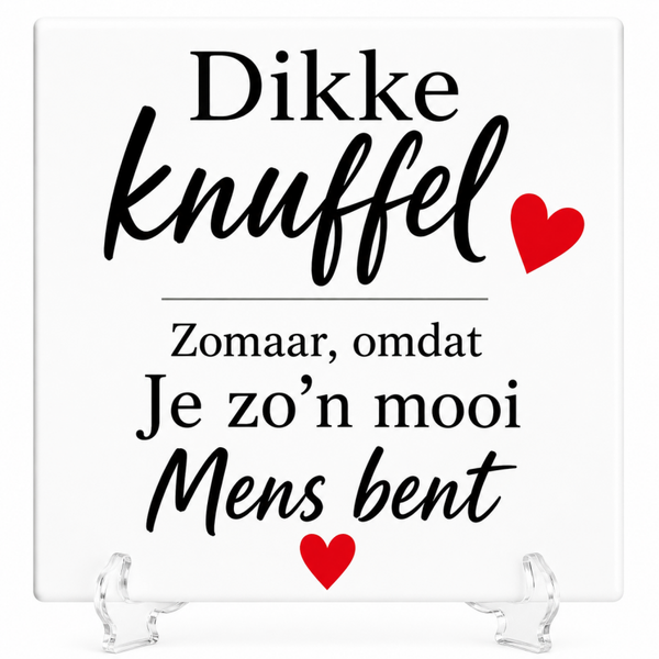 Dikke Knuffel - tegeltje