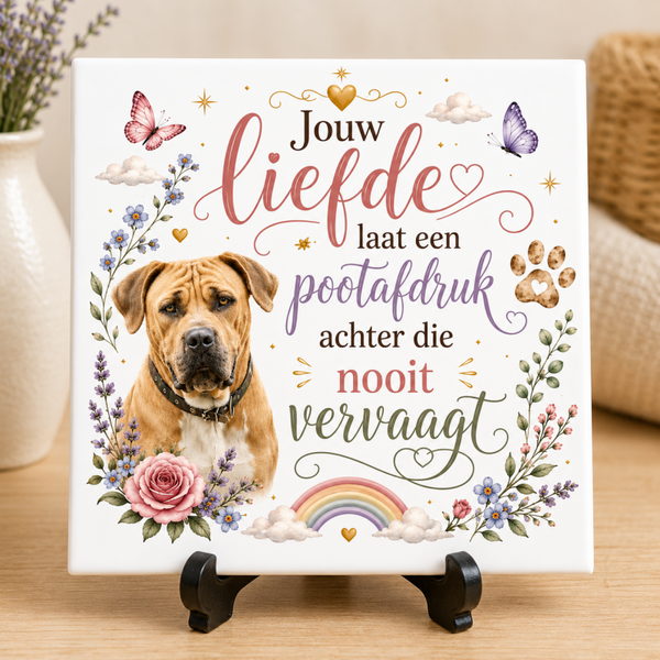 Tegeltje - Persoonlijke Herinneringstegel Hond