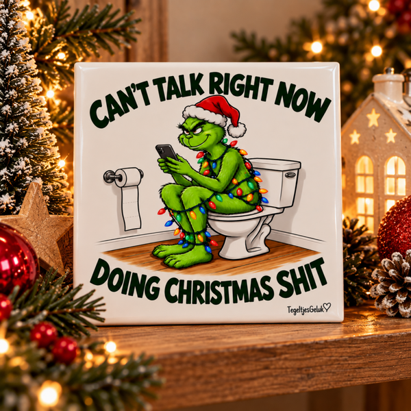 Kersttegeltje - Grinch | Doing Christmas SHIT