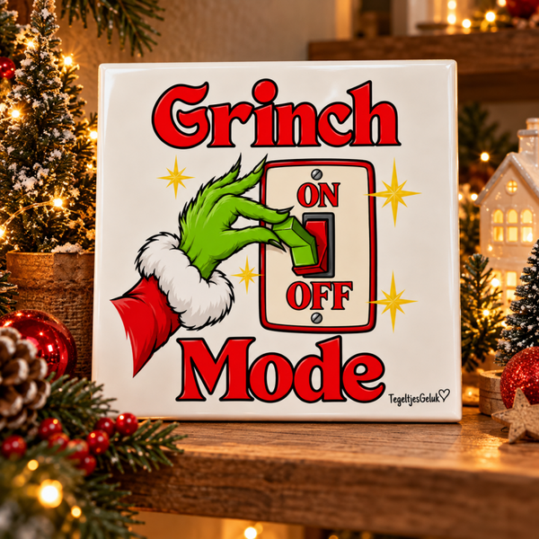Kersttegeltje - Grinch mode | ON & OFF