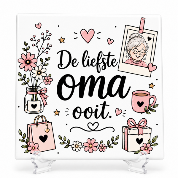 De liefste oma ooit -Tegeltje