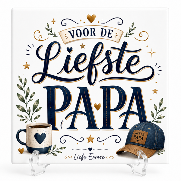 Gepersonaliseerd vader(dag) - Tegeltje