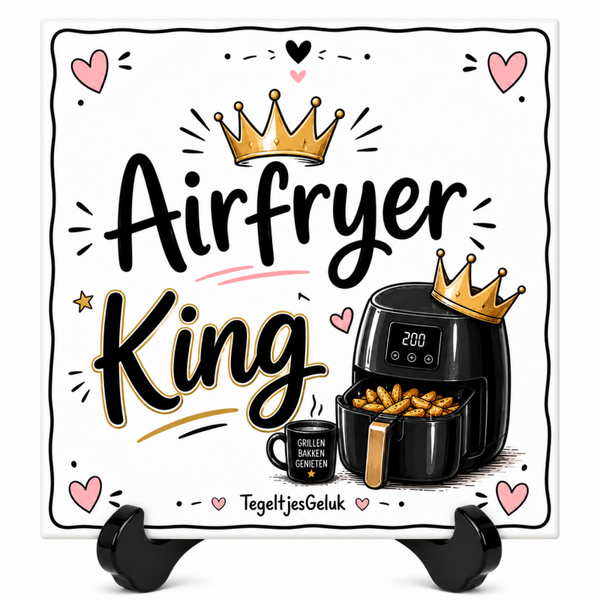 Grappig tegeltje - Airfryer KING