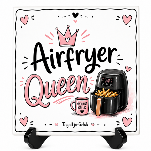 Grappig tegeltje - Airfryer QUEEN