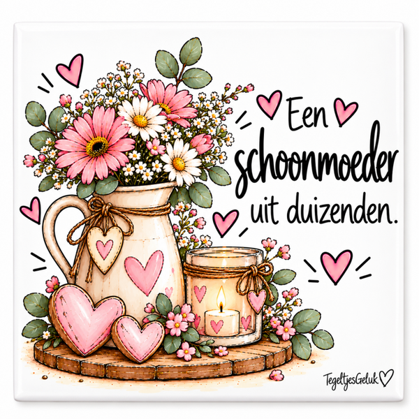 Schoonmoeder tegeltje - een uit duizenden
