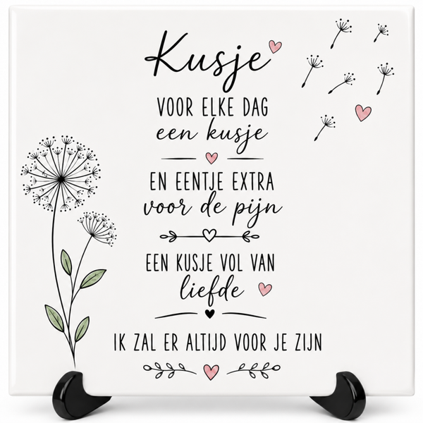 Kusje voor elke dag – Herinneringstegel