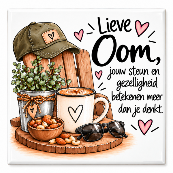 Oom tegeltje - Jouw steun en gezelligheid betekend meer dan je denkt