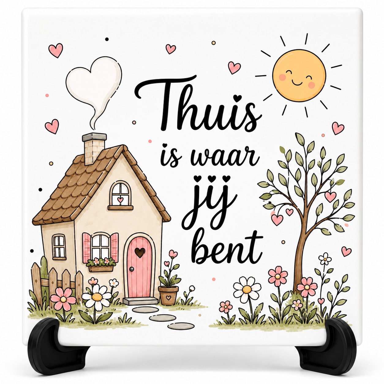 Thuis is waar jij bent - Tegeltje