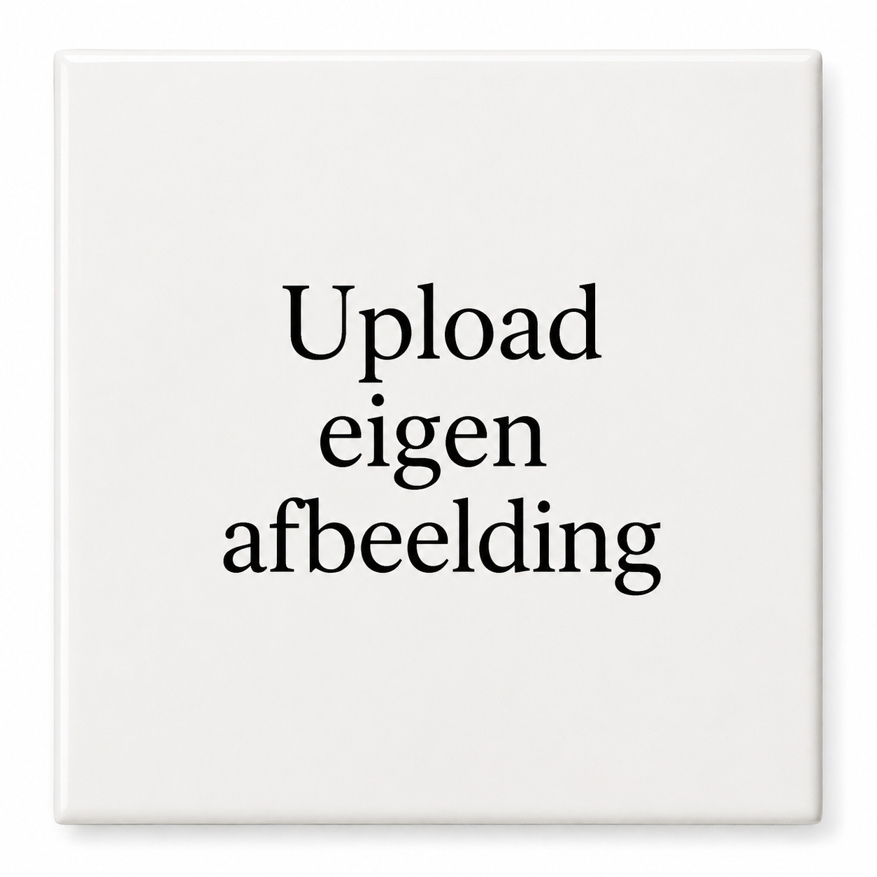 Eigen foto op een tegeltje