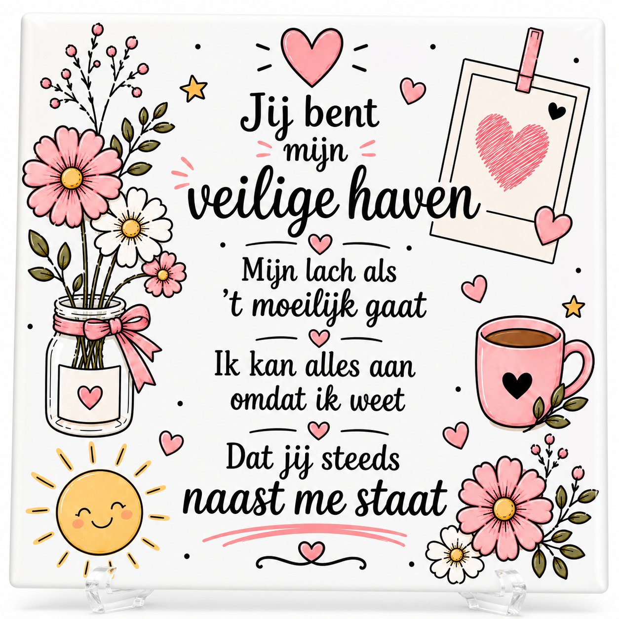 Jij bent mijn veilige haven - Tegeltje