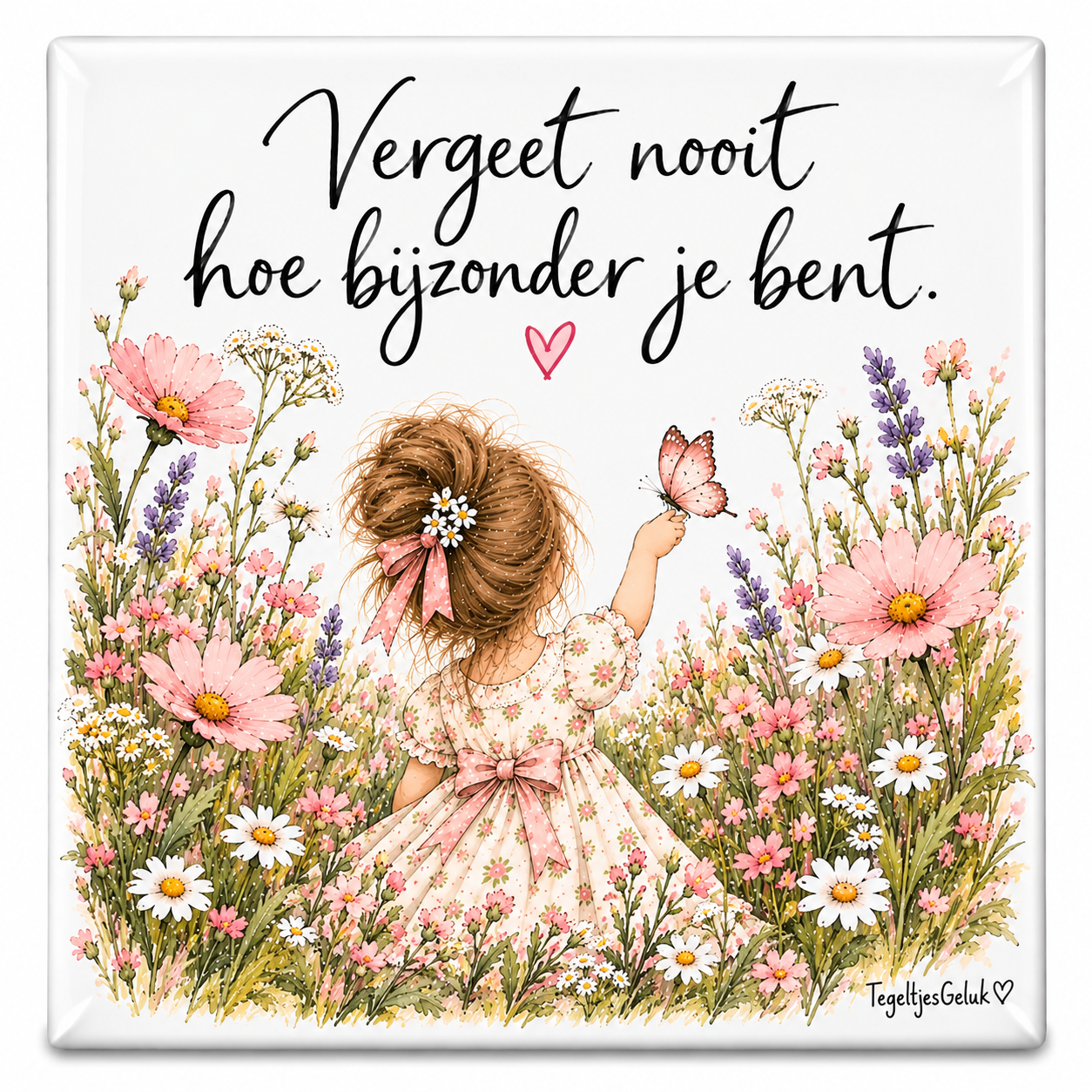 Zelfliefde tegeltje - Vergeet nooit hoe bijzonder je bent