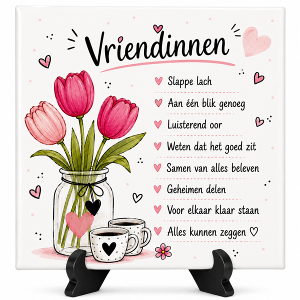 Vriendschap tegeltje - Vriendinnen voordelen