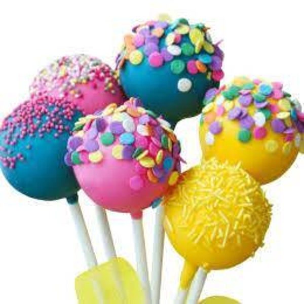 Pop cake arc en ciel gout vanille  20 pièces