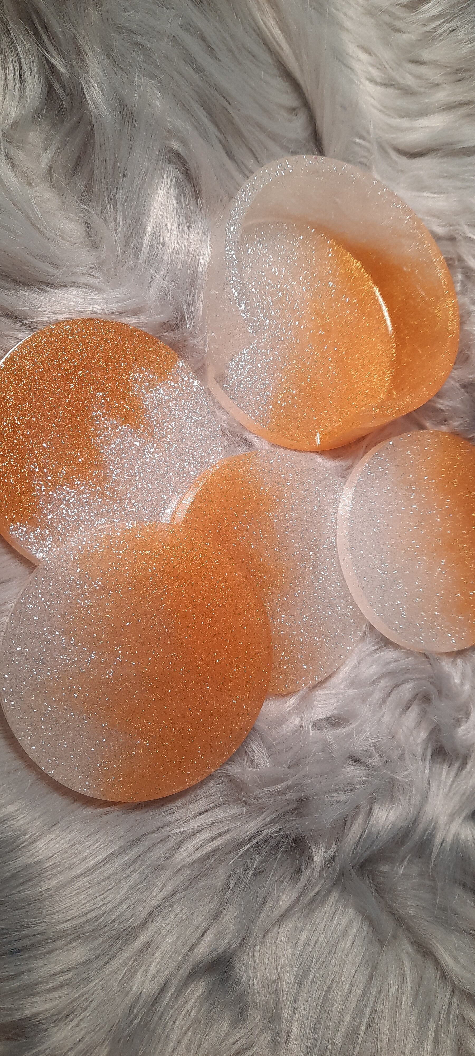 Set 4 Onderzetters wit-goud