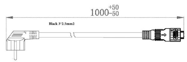 ROTAX E10 AC CABLE FOR CHARGER