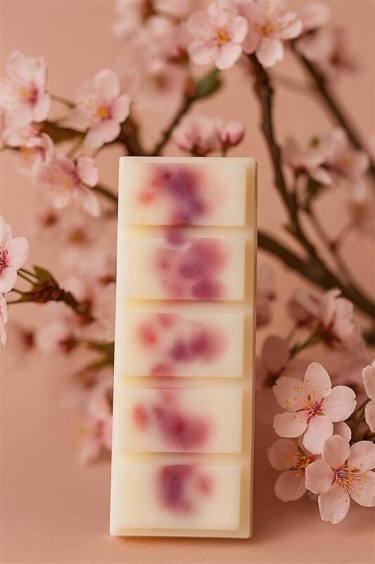 Handgemaakte sojawas meltbar - Kersenbloesem