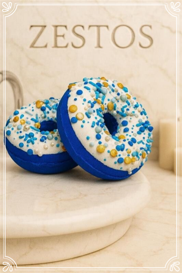 Bruisbal Donut Blauw