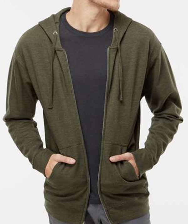 Independent Trading Co. - Molleton mi-léger à capuchon avec fermeture à glissière - SS4500Z