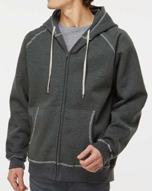 King Fashion - Molleton à fermeture éclair et à capuchon - KP8017