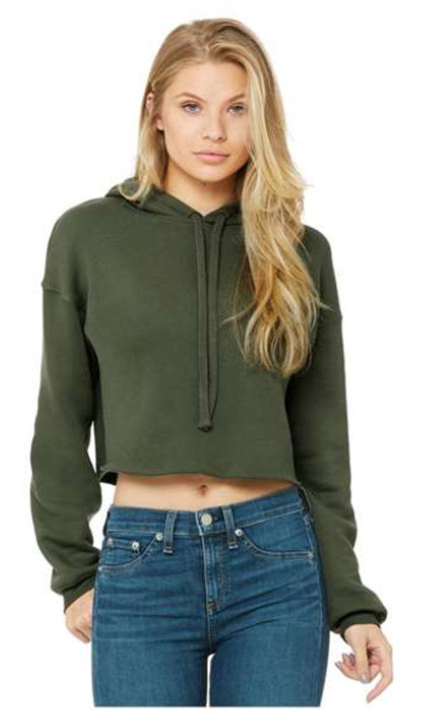 BELLA + CANVAS - Molleton court à capuchon pour femme - 7502