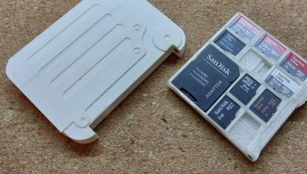 3d printed MicroSD Card Storage
