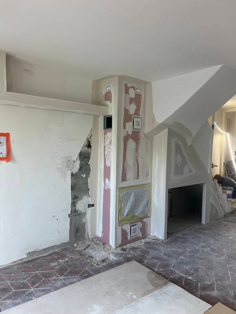 habillage de cheminée 