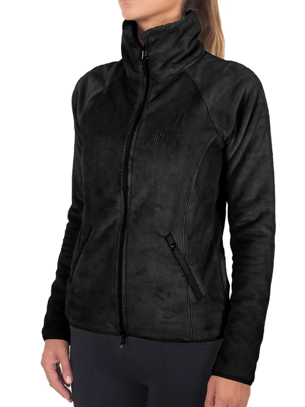 Equestrian Stockholm Velvet Fleecevest Black