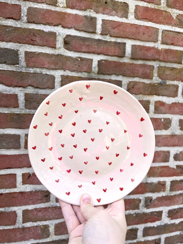 Bord red hearts