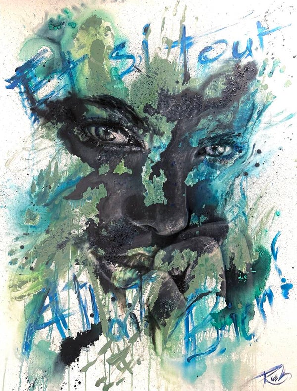 « Et Si Tout Allait Bien » 36 po x 48 po