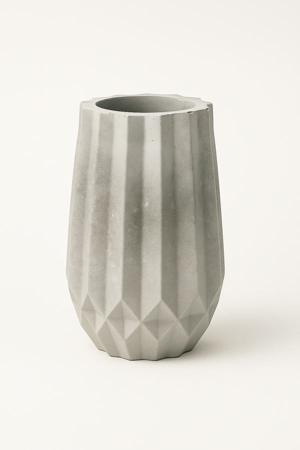 Vase origami béton