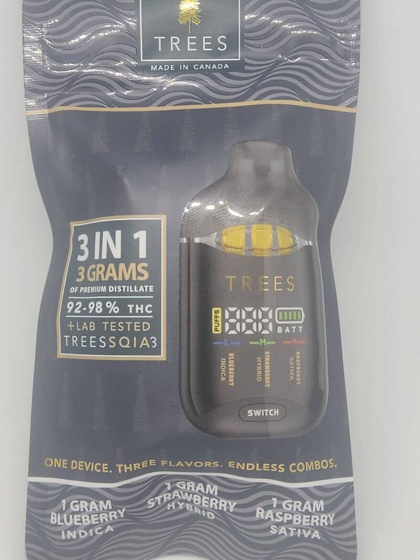 Trees vape cart/ Blueberry raspberry strawberry