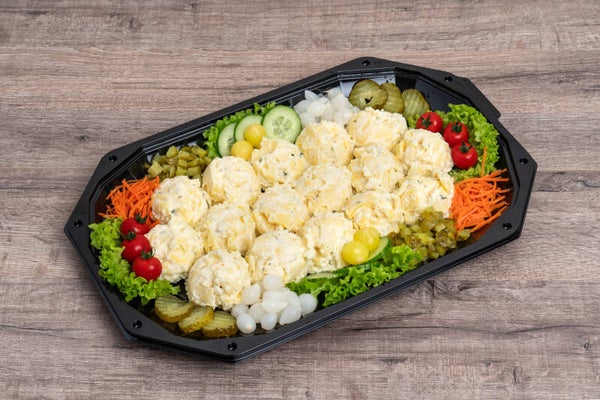 Vegetarische aardappelsalade 6-8 pers