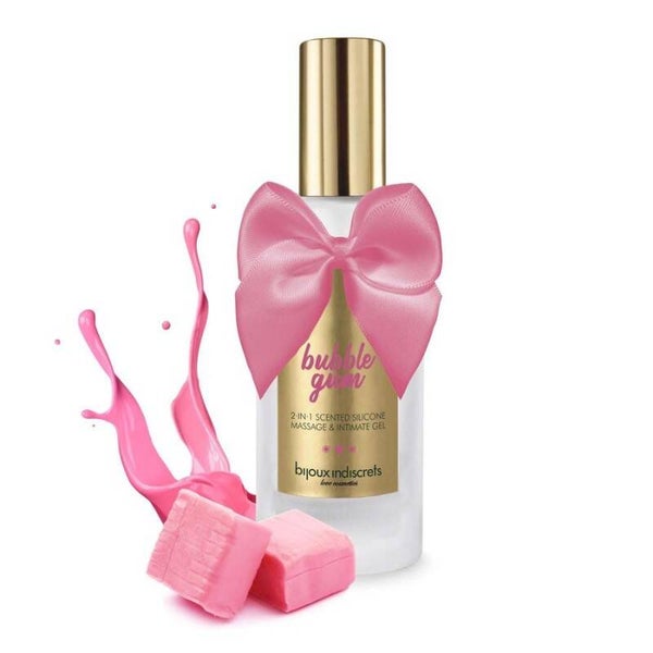 Gel 2 en 1 Intime et massage silicone - Bubble gum - 100 ml