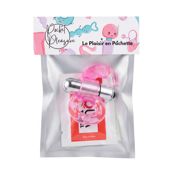 Anneau Vibrant Lapin Rose 1 dosette lubrifiant — Pocket Pleasure