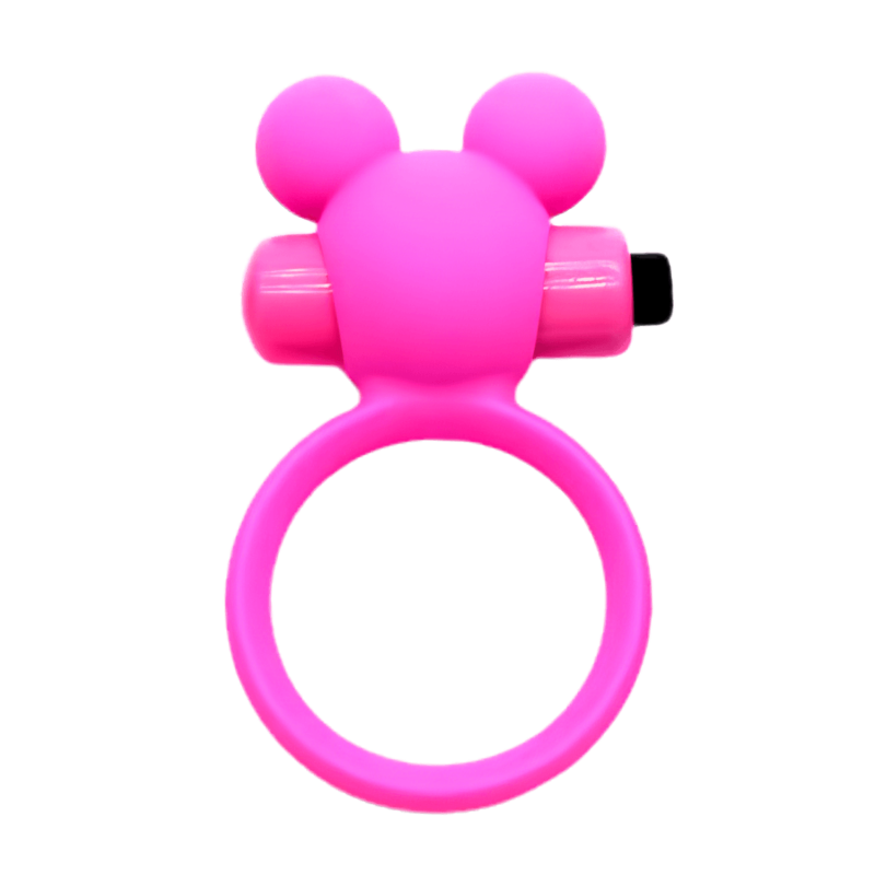 Anneau Vibrant Ourson Rose 1 dosette de lubrifiant — Pocket Pleasure