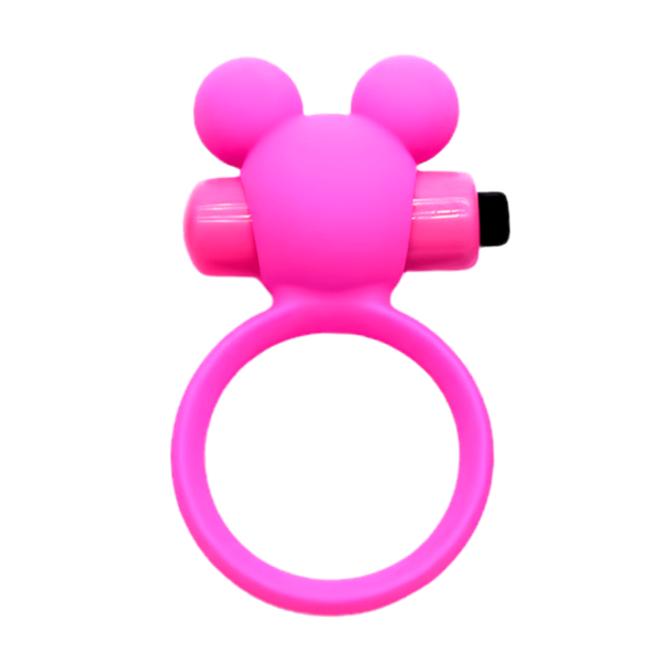 Anneau Vibrant Ourson Rose 1 dosette de lubrifiant — Pocket Pleasure