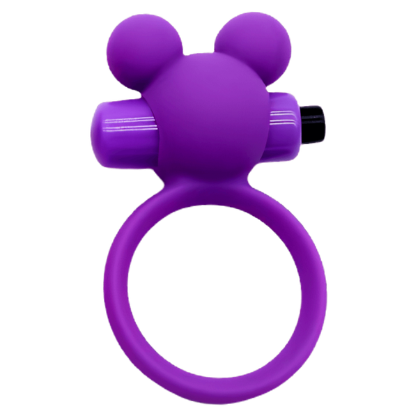 Anneau Vibrant Ourson Violet 1 dosette de lubrifiant — Pocket Pleasure
