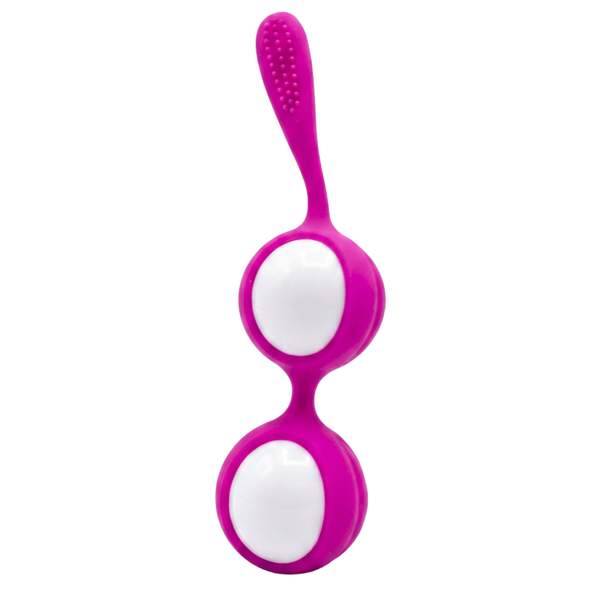 Boules de Geisha Fuchsia Silicone 1 dosette lubrifiant — Pocket Pleasure
